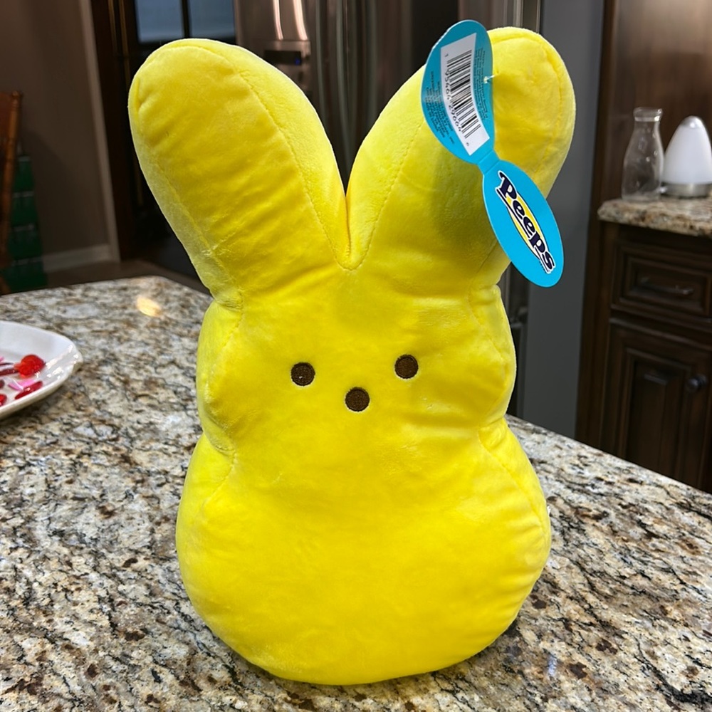 NWT Peeps Plush Yellow Bunny